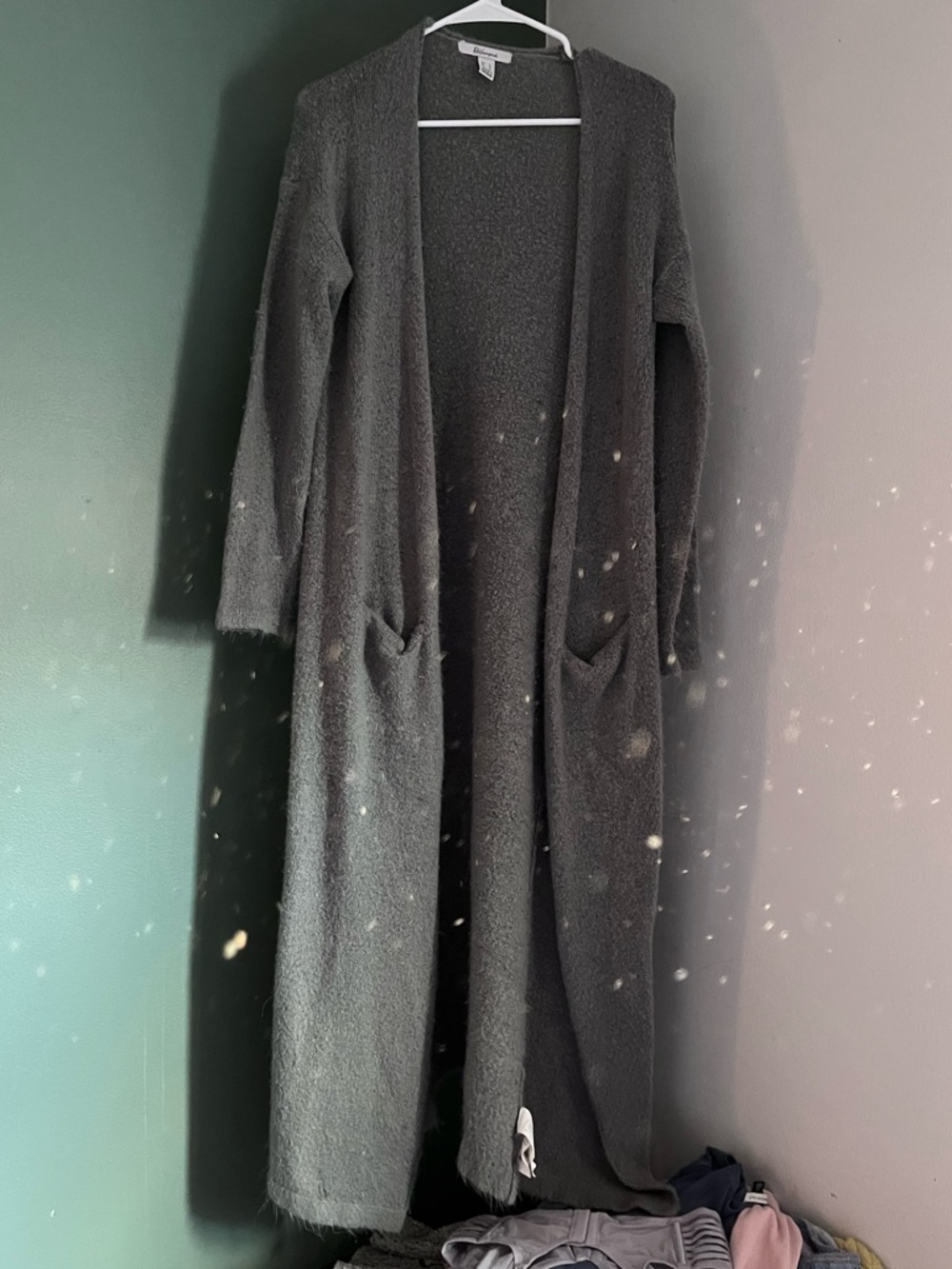 Long Open-Front Cardigan